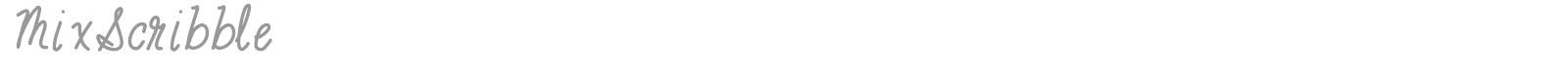 Mix Scribble font preview